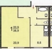 Продажа, Однокомнатная квартира, Зеленоград, 6-й мкр., к.607, м.Речной вокзал по цене 4 450 000 руб - фото 1 - фото 2 - фото 3 - фото 4