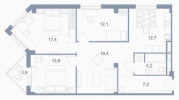 Продажа, Трехкомнатная квартира, Зеленоград, ул.Андреевка, д.3 по цене 7 501 642 руб - фото 1 - фото 4 - фото 6 - фото 7 - фото 8 - фото 9 - фото 10 - фото 11